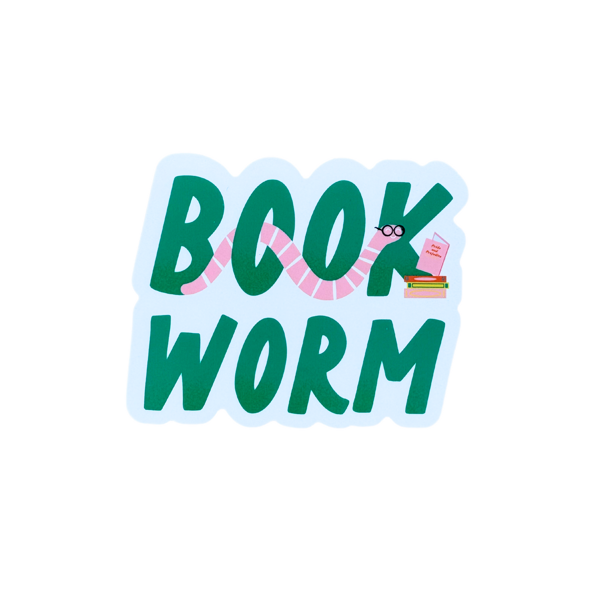Bookworm Sticker