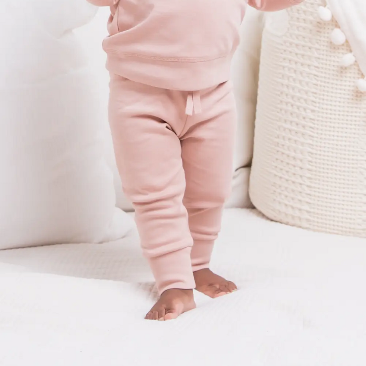 Organic Baby Cruz Jogger Pant - Blush