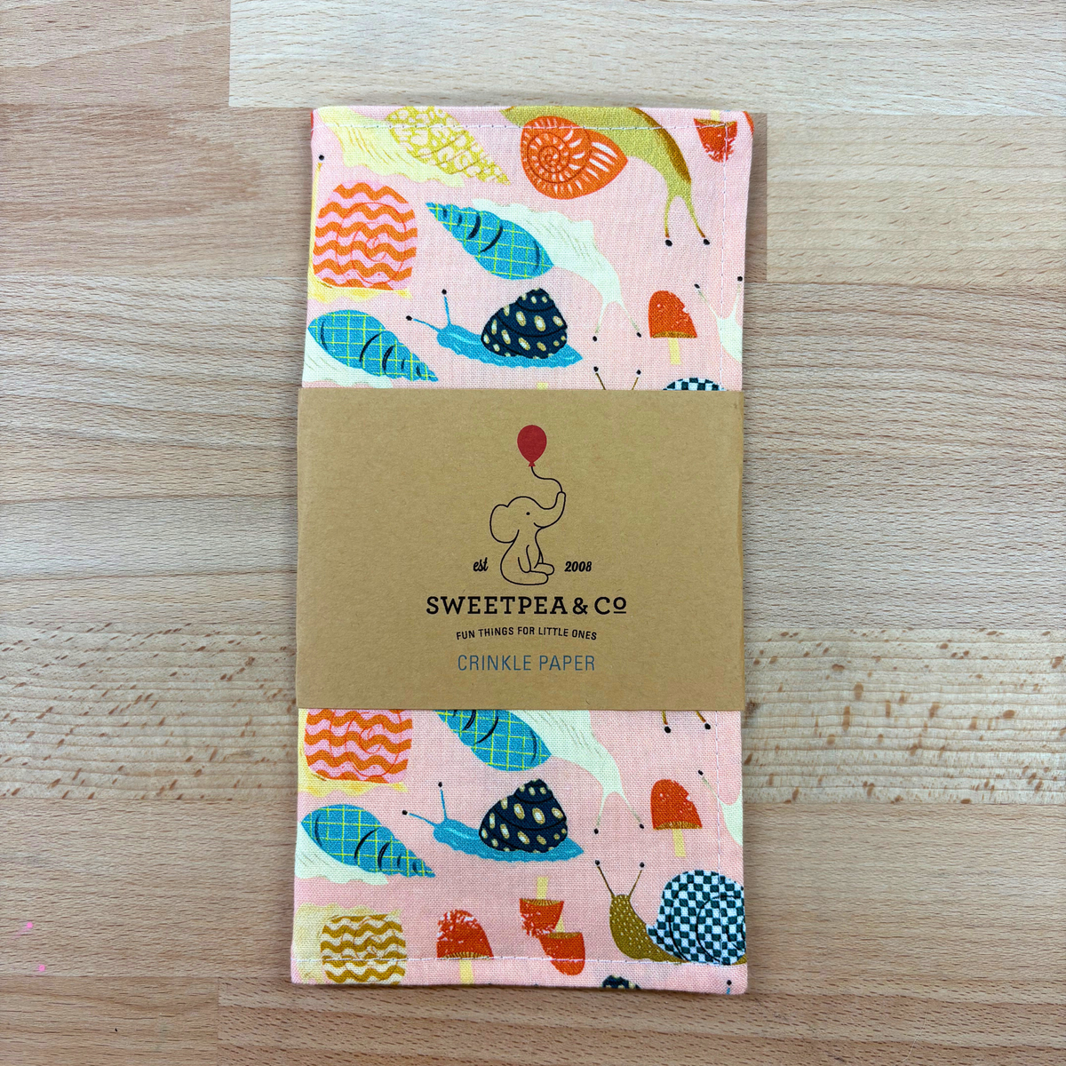 Baby Crinkle Paper - Snails