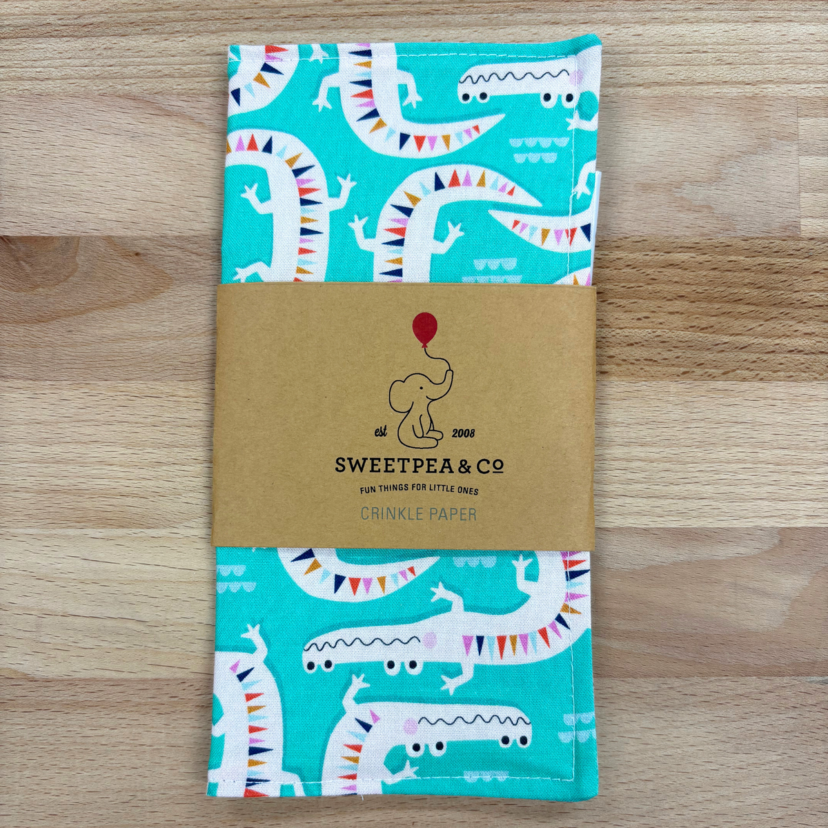 Baby Crinkle Paper - Alligators