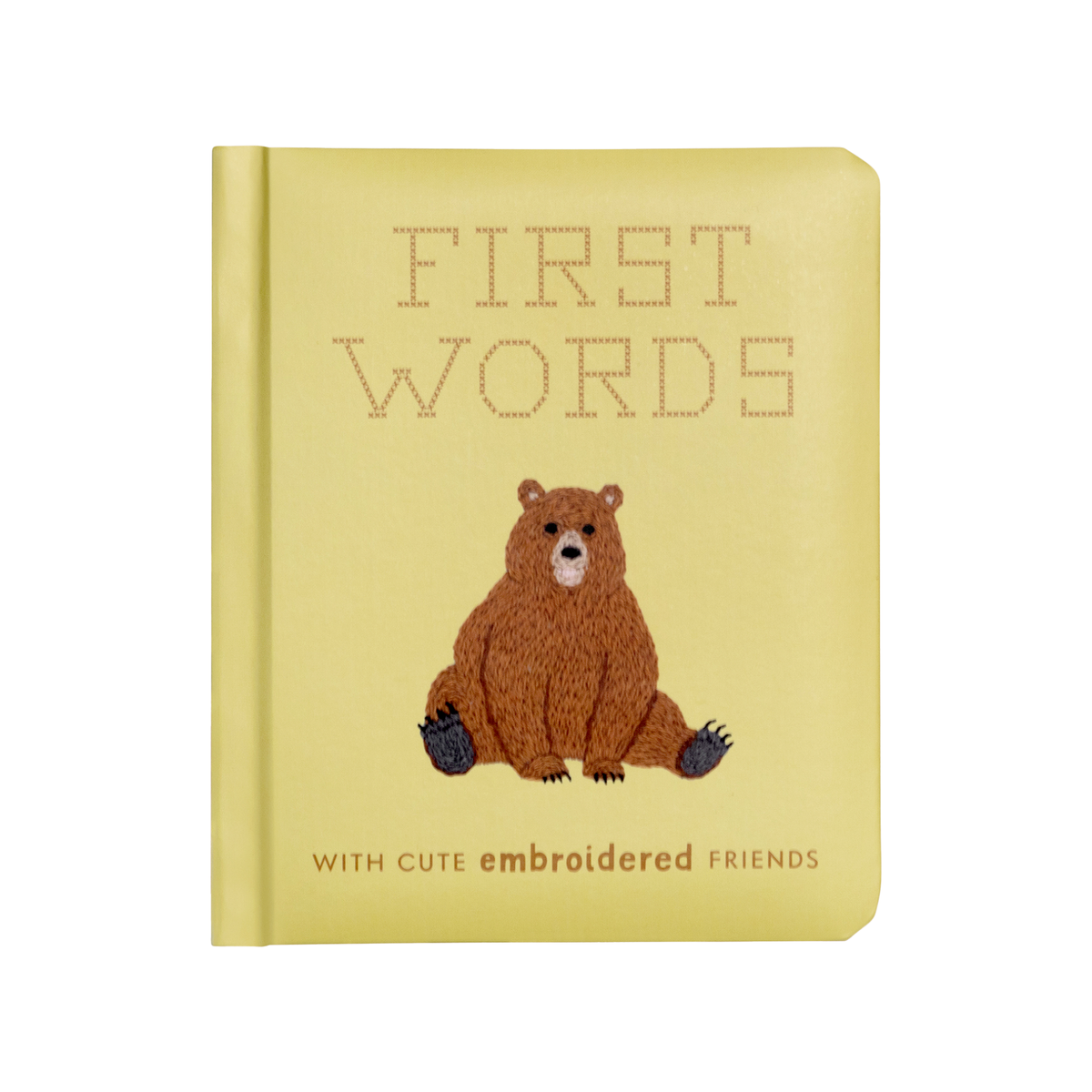 First Words with Cute Embroidered Friends Book