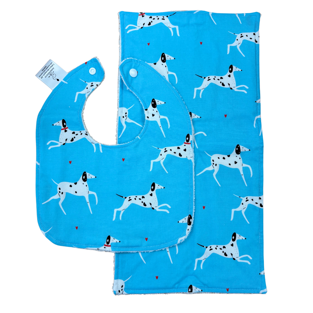 Baby Burp Cloth and Bib Gift Set