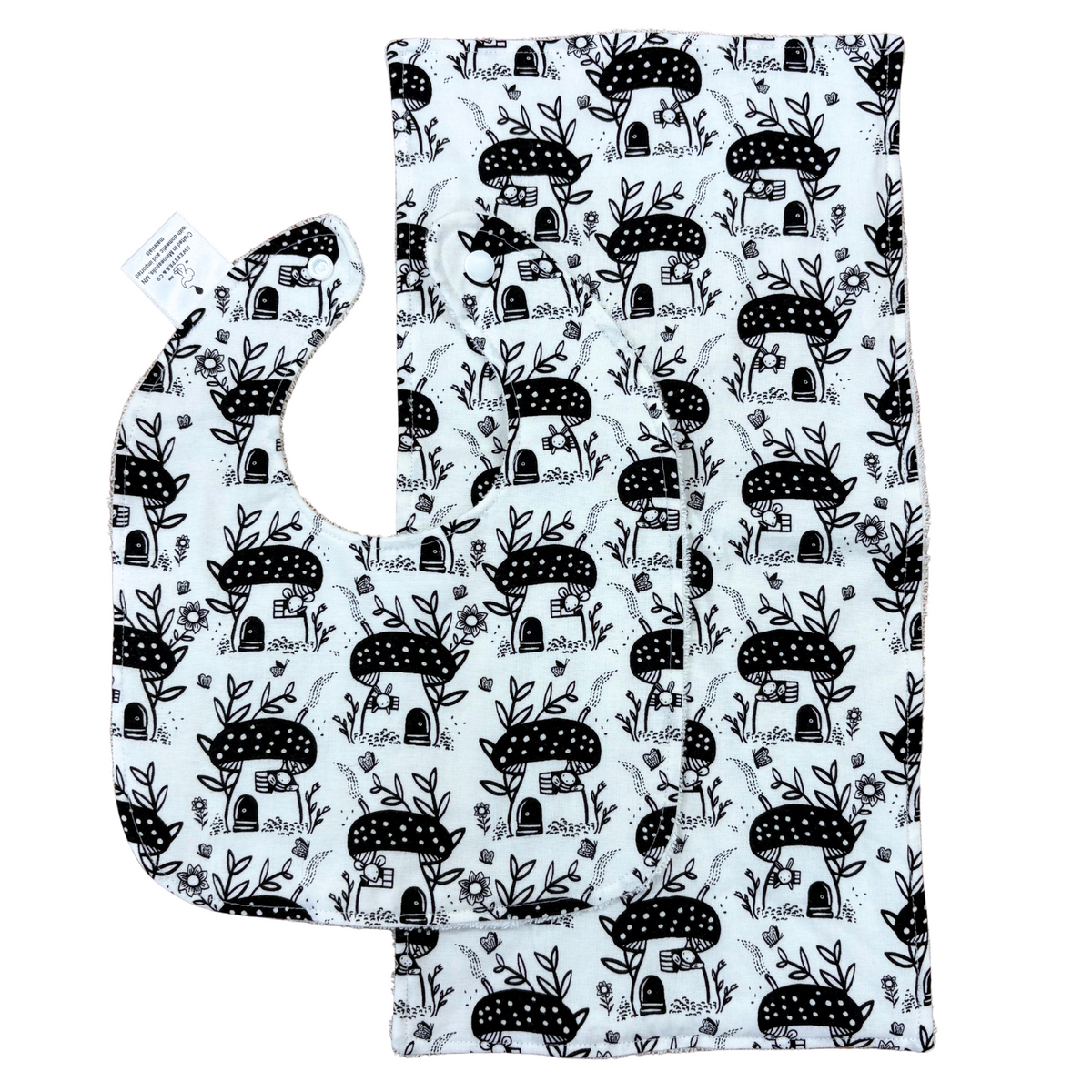 Baby Burp Cloth and Bib Gift Set