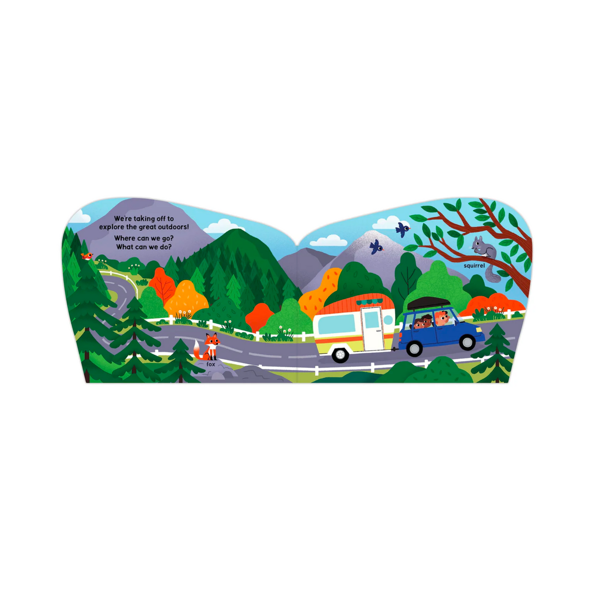 Happy Camper Shaped Board Book