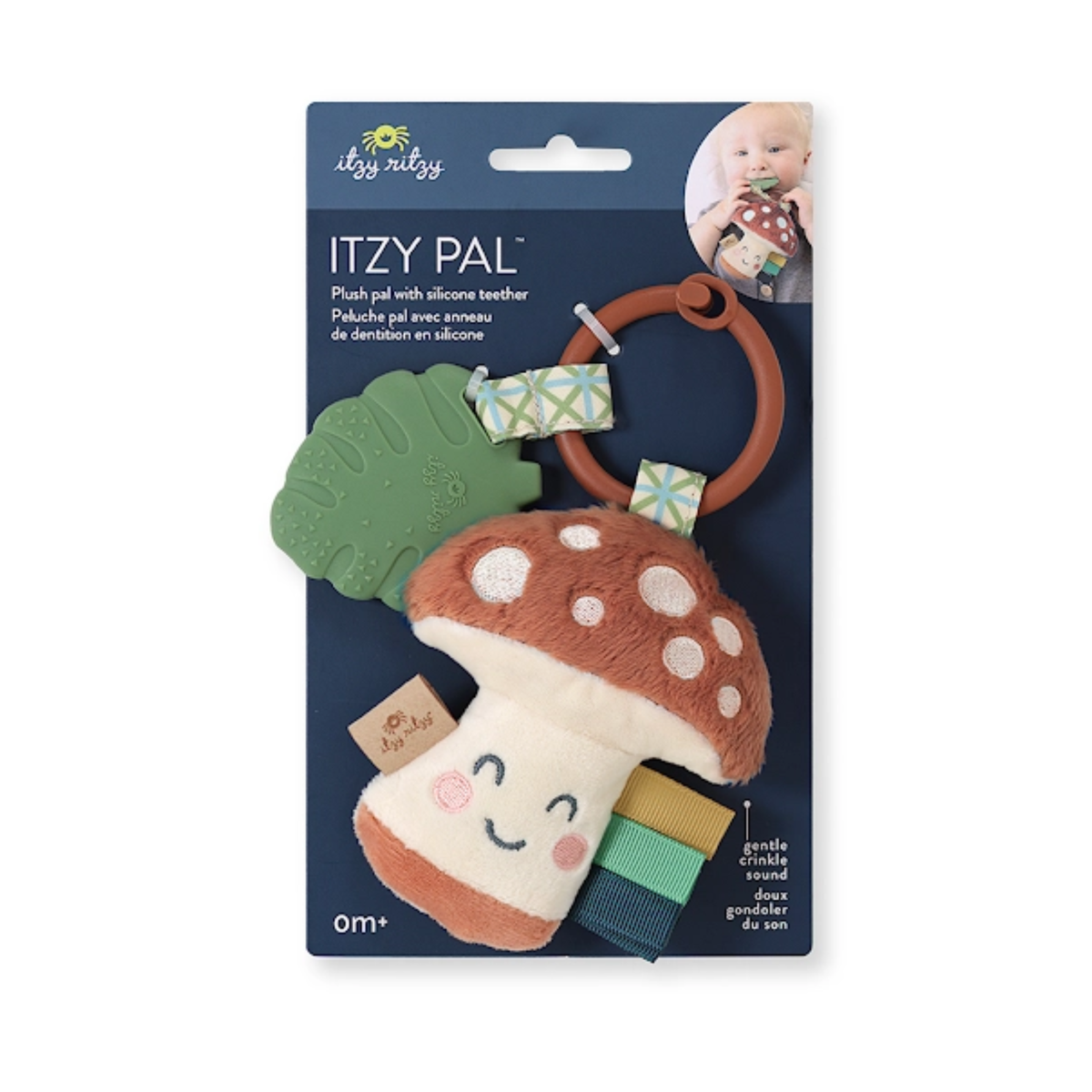 Itzy Pal Mushroom Plush + Teether