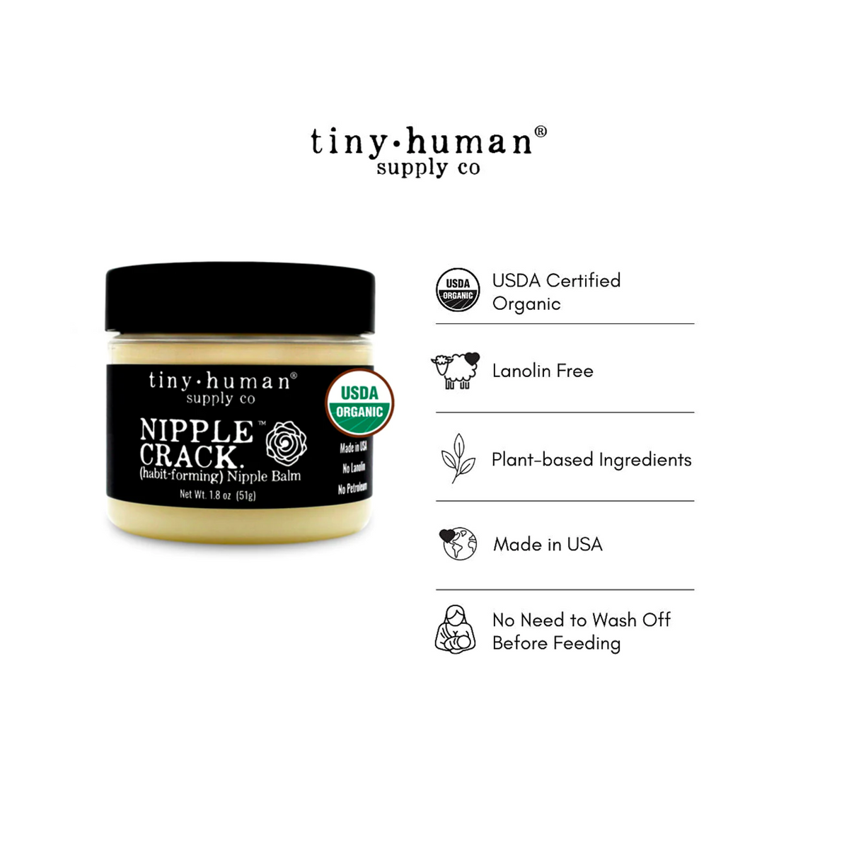 Nipple Crack Organic Nipple Balm