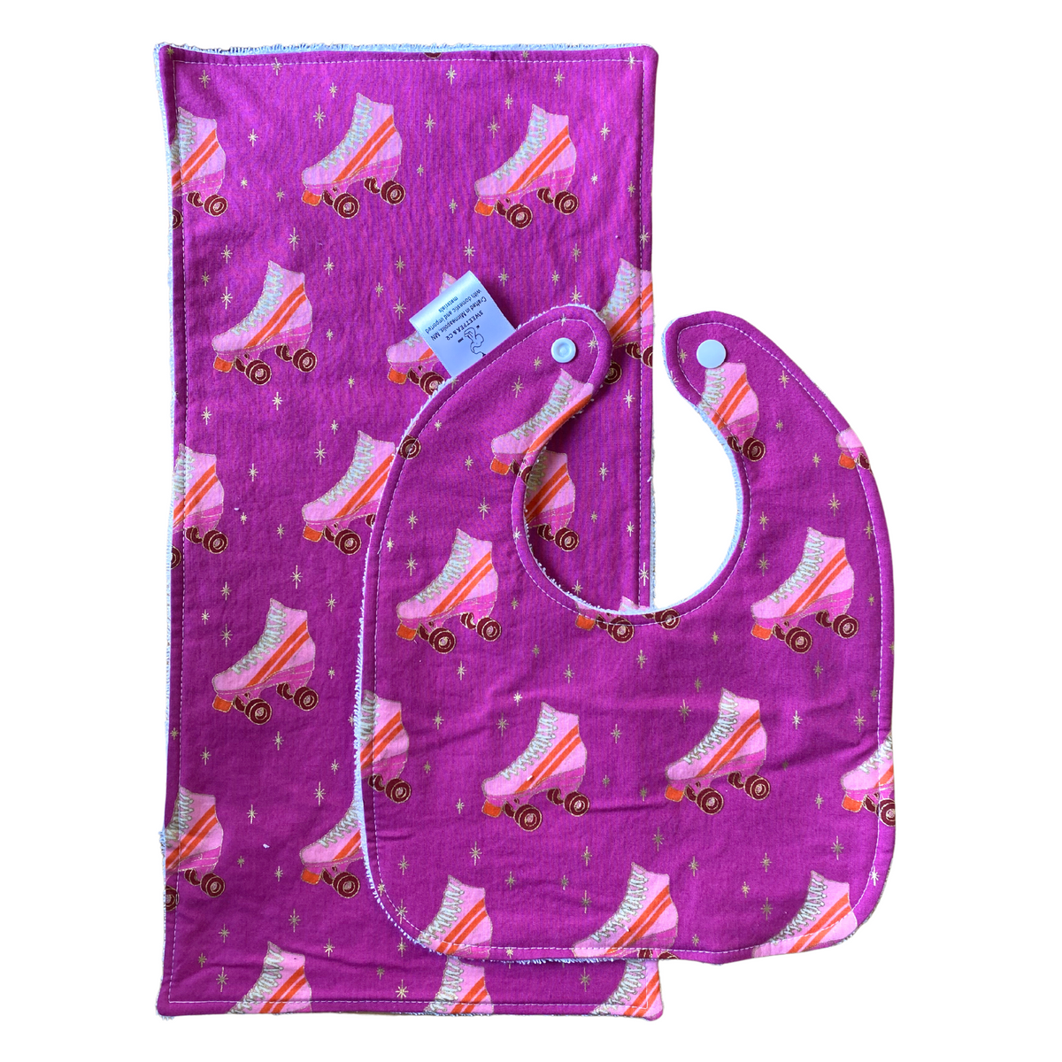 Baby Burp Cloth and Bib Gift Set