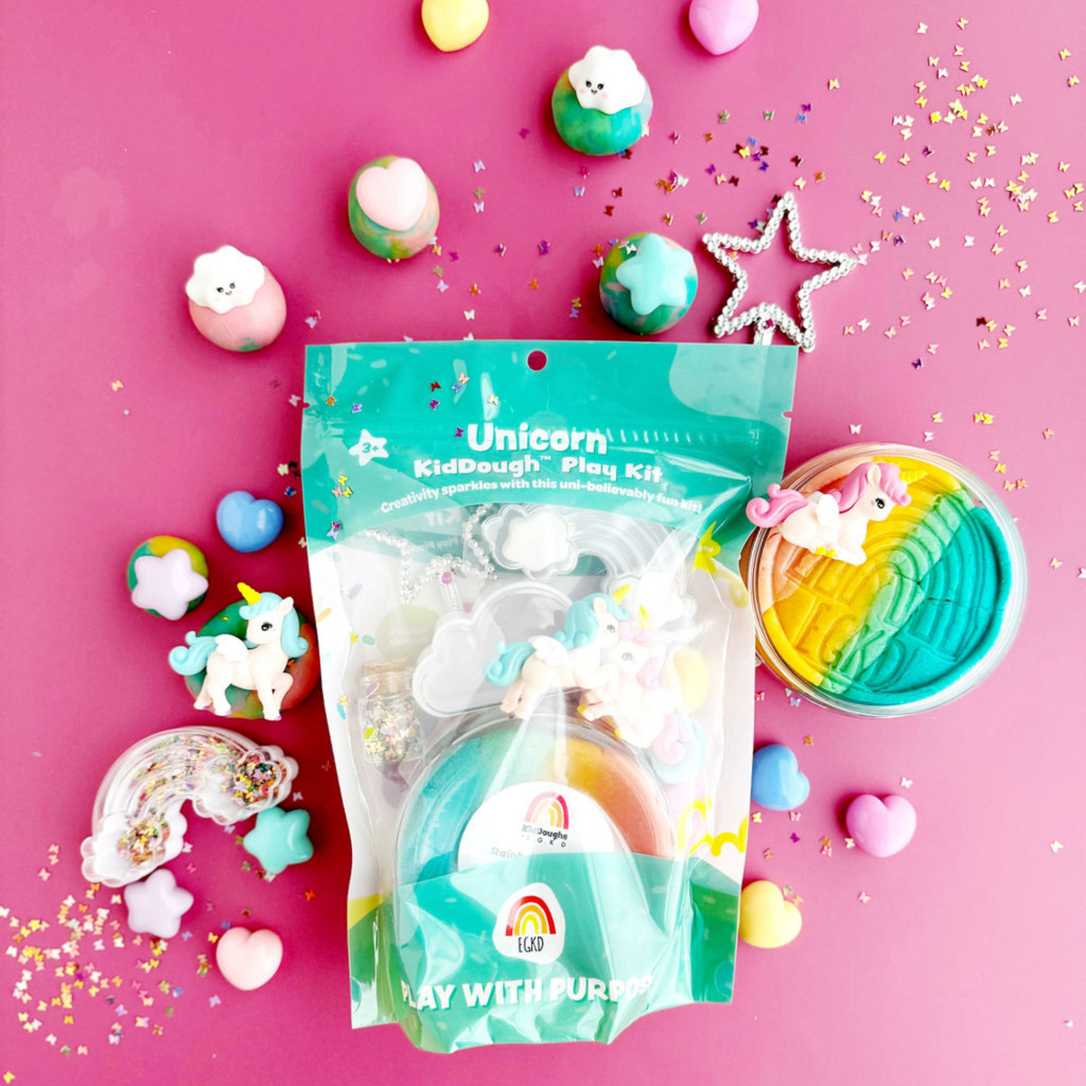 Unicorn Kiddough Play Kit