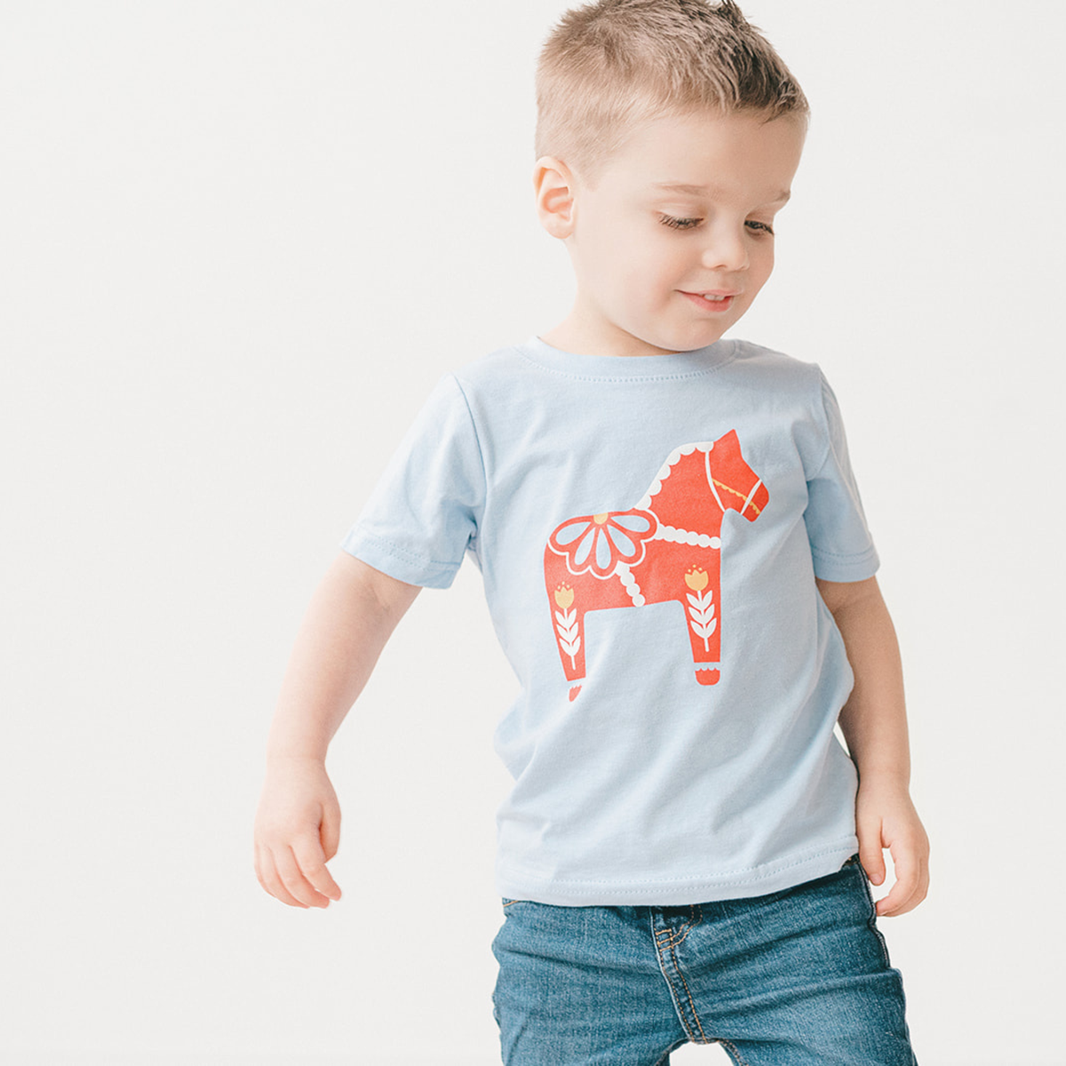 Dala Horse Kid T-Shirt