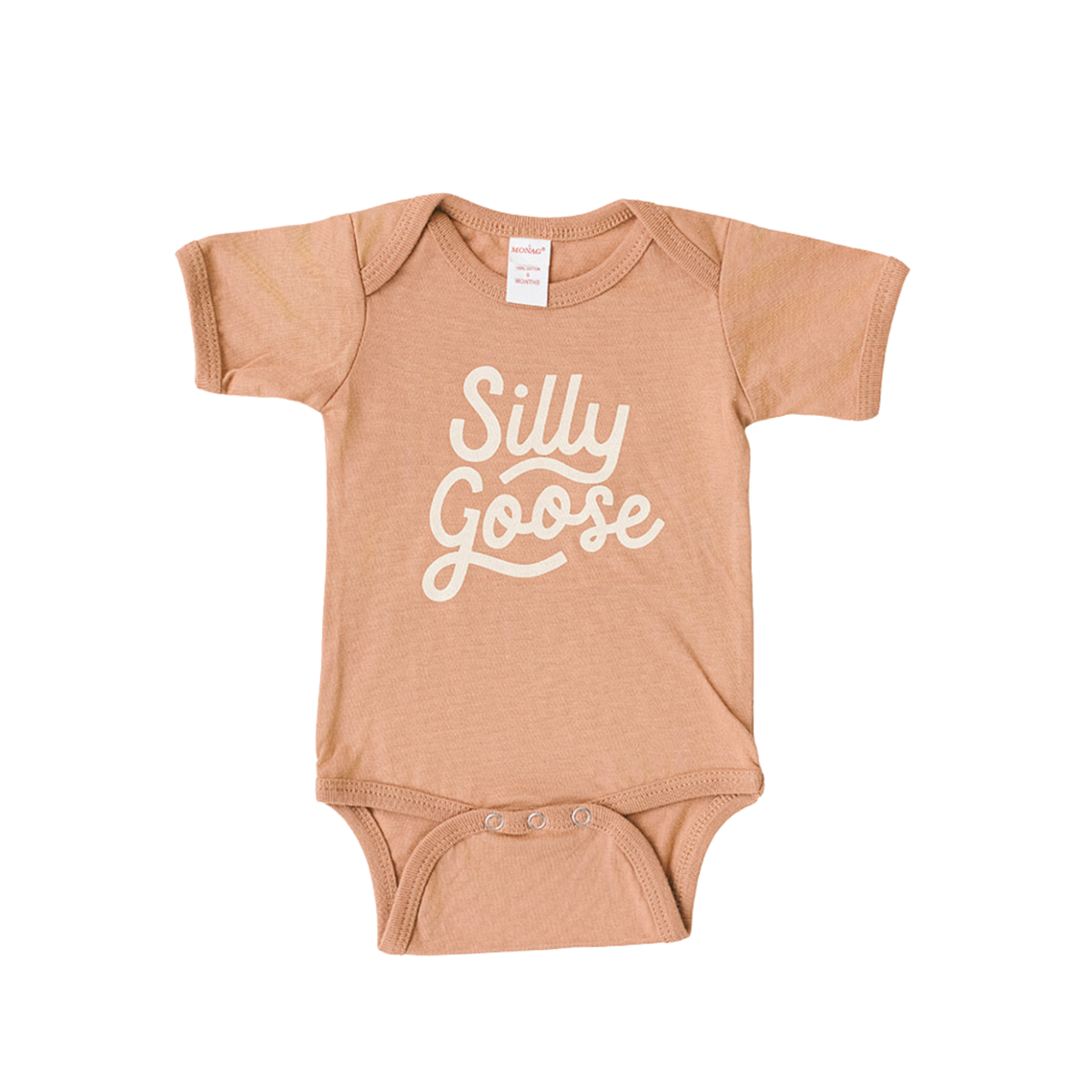 Silly Goose Baby Onesie in Ginger
