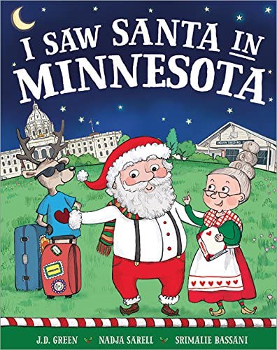 I Saw Santa in Minnesota Children's Book