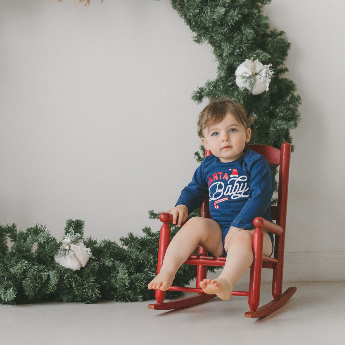 Santa Baby Christmas Baby Bodysuit