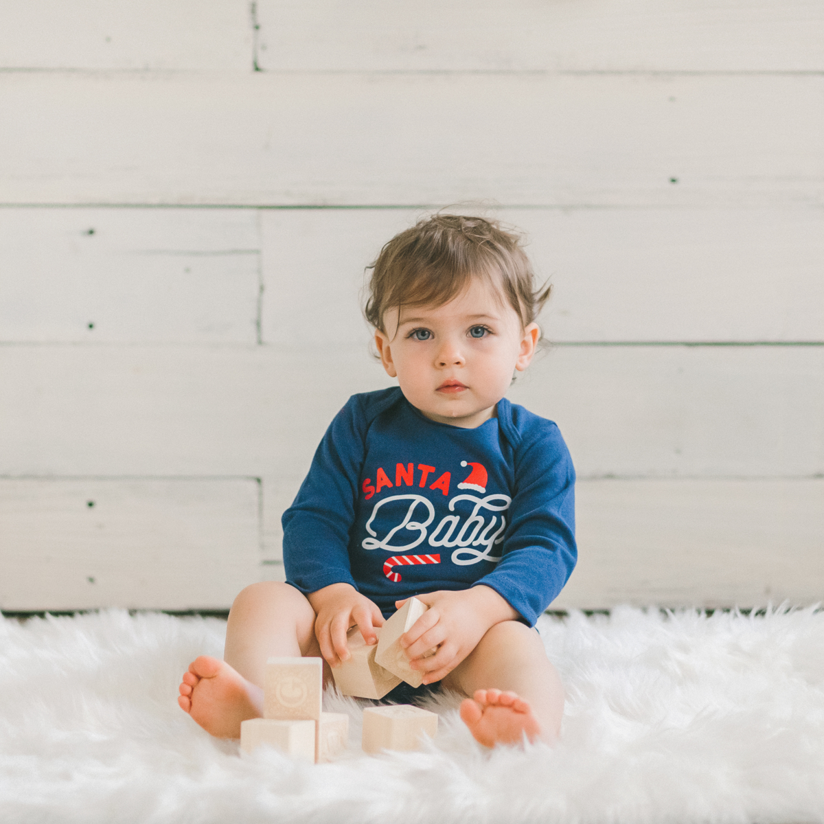 Santa Baby Christmas Baby Bodysuit