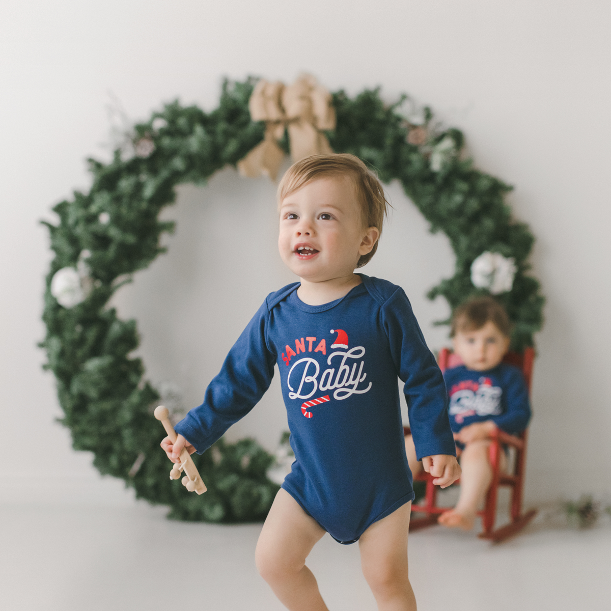 Santa Baby Christmas Baby Bodysuit